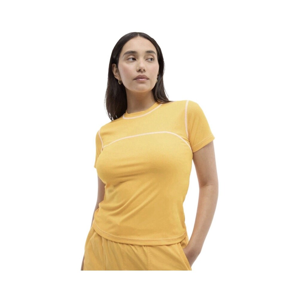 Halfdays Mollie Zinnia Performance Stretch Athletic Short Sleeve T-Shirt Small